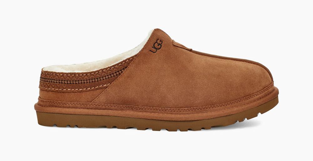 Ugg Neuman - Mens Slippers - Brown - NZ (9021XSGHQ)